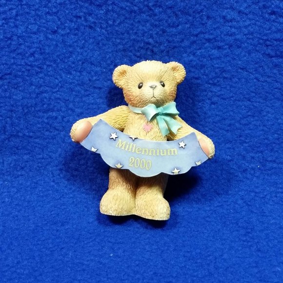 Cherished Teddies Millennium 2000 Figurine Enesco 663883A Avon Exclusive No Box - Picture 1 of 10